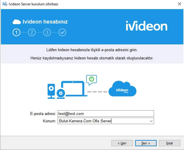 ivideon server giriş