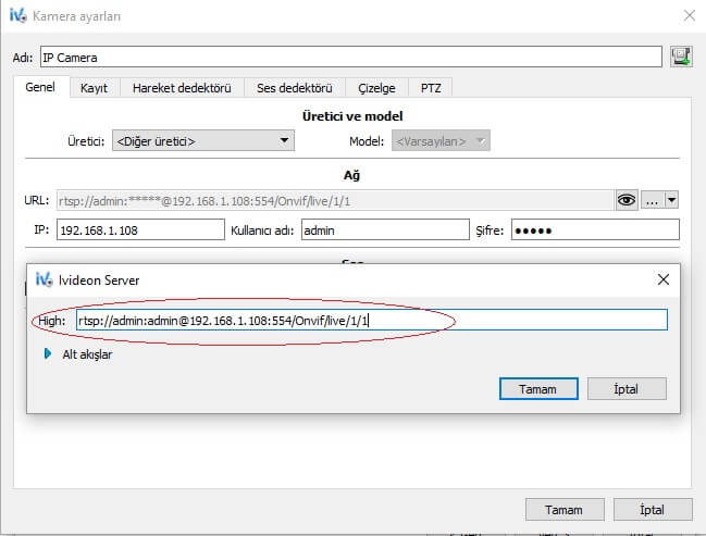 ivideon server rtsp kamera ekleme