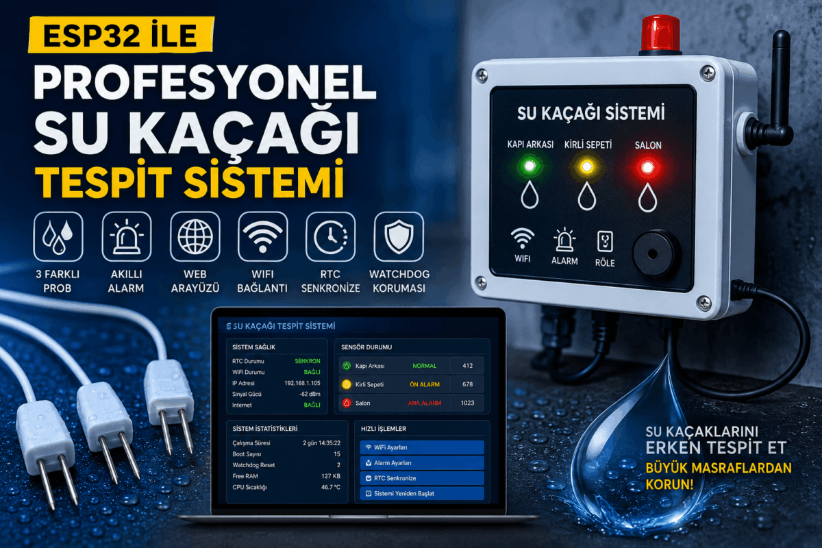 ESP32 ile Akıllı Su Kaçağı Tespit Sistemi
